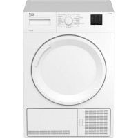 Beko DTKCE90021W 9kg Freestanding Condenser Tumble Dryer – White – Sensor Drying, Timed Programmes, Large Capacity [Energy Class B]