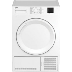 Beko DTKCE90021W 9kg Freestanding Condenser Tumble Dryer – White – Sensor Drying, Timed Programmes, Large Capacity [Energy Class B]