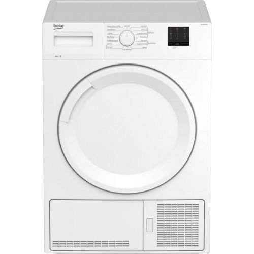 Beko DTKCE90021W 9kg Freestanding Condenser Tumble Dryer – White – Sensor Drying, Timed Programmes, Large Capacity [Energy Class B]